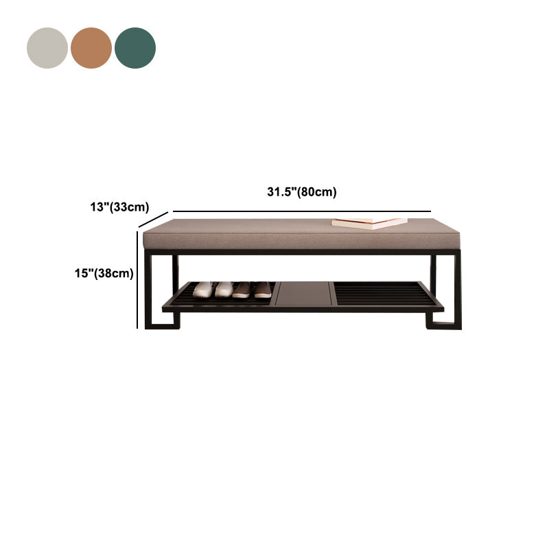 Modern Solid Color Bench Upholstered Entryway Bench with Storage Clearhalo 'Benches' 'Chairs & Seating' 'furn' 'furn_benches' 'Furniture' 'Living Room Furniture' 5902579