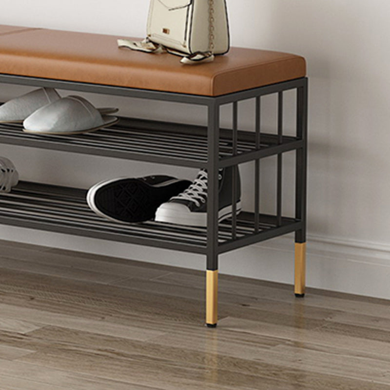 12.6"W Upholstered with Storage Bench Solid Color Bench with Legs Clearhalo 'Benches' 'Chairs & Seating' 'furn' 'furn_benches' 'Furniture' 'Living Room Furniture' 5902632