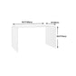 Modern & Contemporary Writing Desk Rectangular Acrylic Writing Desk