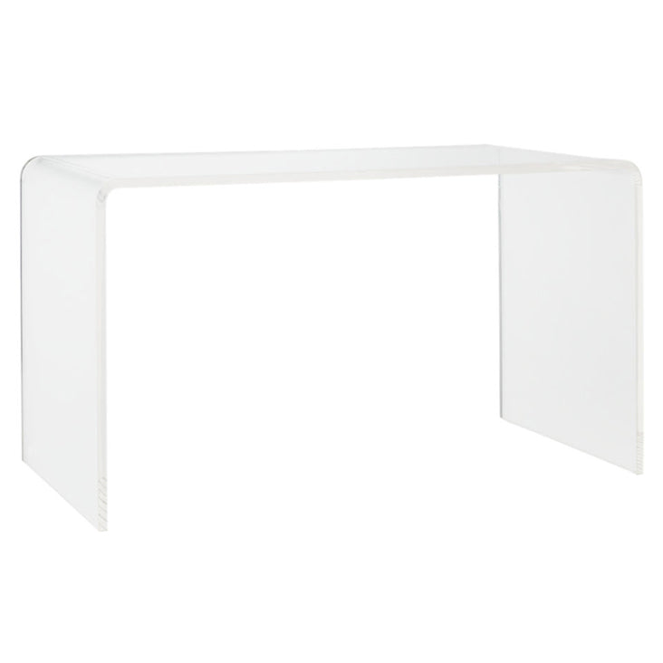 Scrivania di scrittura acrilica contemporanea slitta rettangolare da ufficio per casa