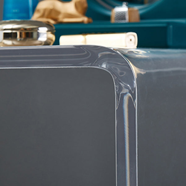 Scrivania di scrittura acrilica contemporanea slitta rettangolare da ufficio per casa