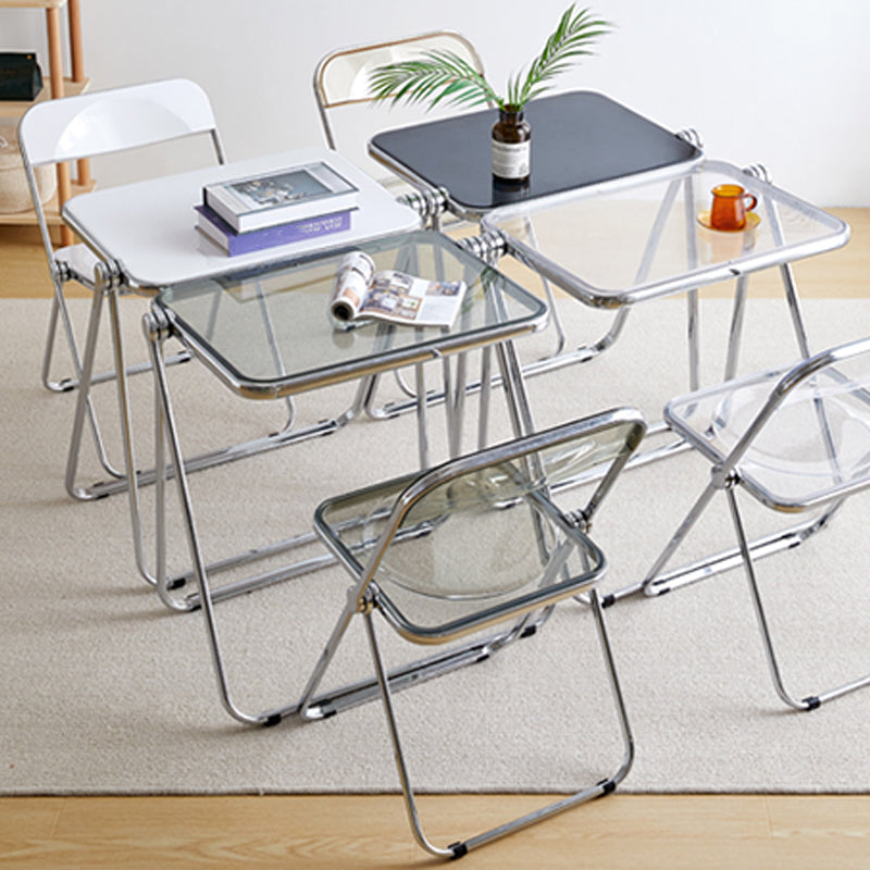Vouwend acryl rechthoekige schrijfbureau moderne vergaderbureau voor thuis
