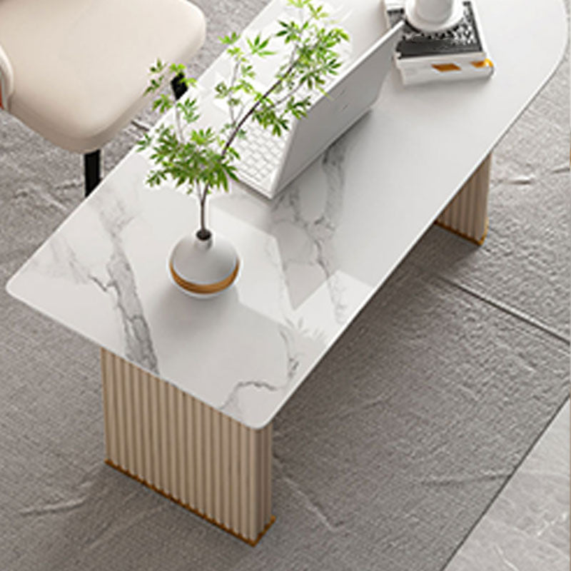 Bureau de bureau de piédestal glam