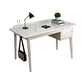 Parsons Modern Rubberwood Office Desk Solid Wood Writing Desk voor huis
