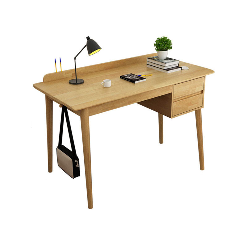 Parsons Modern Rubberwood Office Desk Solid Wood Writing Desk voor huis