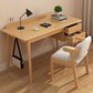 Parsons Modern Rubberwood Office Desk Solid Wood Writing Desk voor huis
