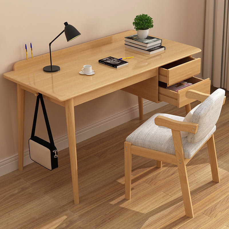 Parsons Modern Rubberwood Office Desk Solid Wood Writing Desk voor huis