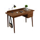 Parsons Modern Rubberwood Office Desk Solid Wood Writing Desk voor huis