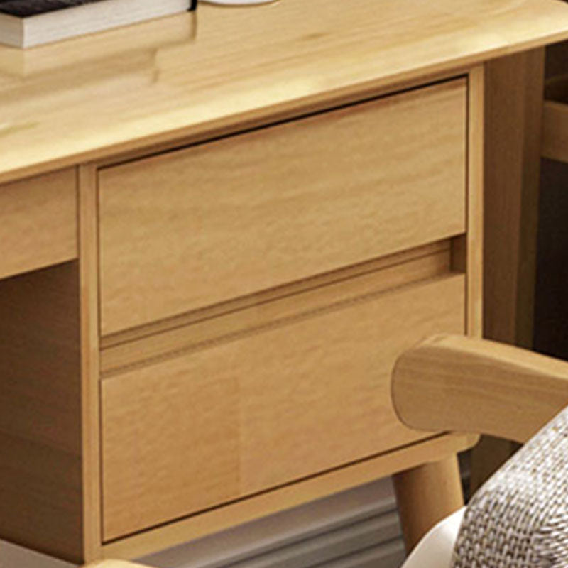 Parsons Modern Rubberwood Office Desk Solid Wood Writing Desk voor huis