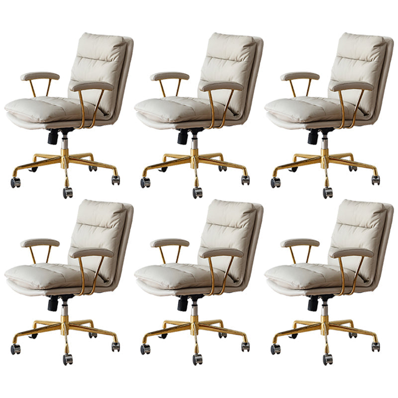Contemporary Adjustable Executive Chair Leather Office Chair
