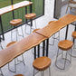 Industrial Solid Wood Bar/Dinette Table Indoor Natural Sled Cocktail Bar Table