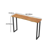 Industrial Solid Wood Bar/Dinette Table Indoor Natural Sled Cocktail Bar Table
