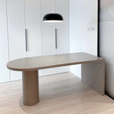 Tavolo da bar in stile moderno da bar in legno massiccio con doppio piedistallo