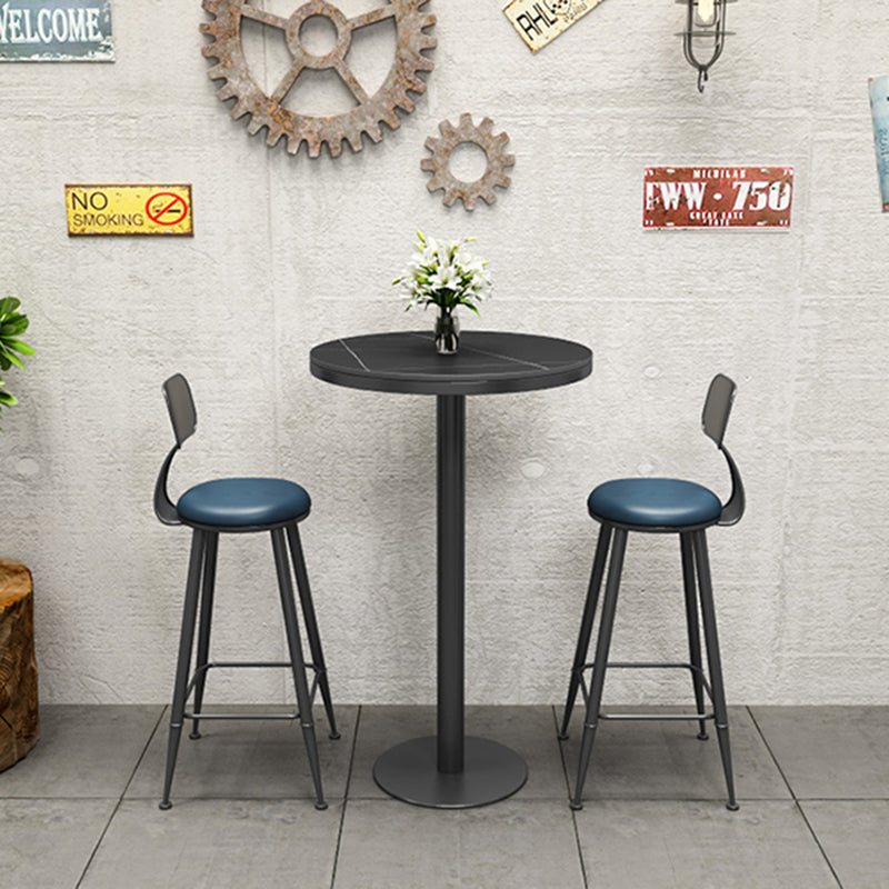 Black Sintered Stone Bar Table Dining Table for Kitchen Living Room Coffee Room Clearhalo 'Bar Furniture' 'Bar Tables' 'bar_tables' 'furn' 'furn_bar_tables' 'Furniture' 'Kitchen & Dining Furniture' 5903195