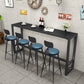 Black Sintered Stone Bar Table Dining Table for Kitchen Living Room Coffee Room Clearhalo 'Bar Furniture' 'Bar Tables' 'bar_tables' 'furn' 'furn_bar_tables' 'Furniture' 'Kitchen & Dining Furniture' 5903196