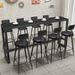 Black Sintered Stone Bar Table Dining Table for Kitchen Living Room Coffee Room Clearhalo 'Bar Furniture' 'Bar Tables' 'bar_tables' 'furn' 'furn_bar_tables' 'Furniture' 'Kitchen & Dining Furniture' 5903198