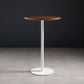 41.3"H Modern Pub Table Solid Wood Bar Height Round Bar Table White Walnut Without Chairs Clearhalo 'Bar Furniture' 'Bar Tables' 'bar_tables' 'furn' 'furn_bar_tables' 'Furniture' 'Kitchen & Dining Furniture' 5903282