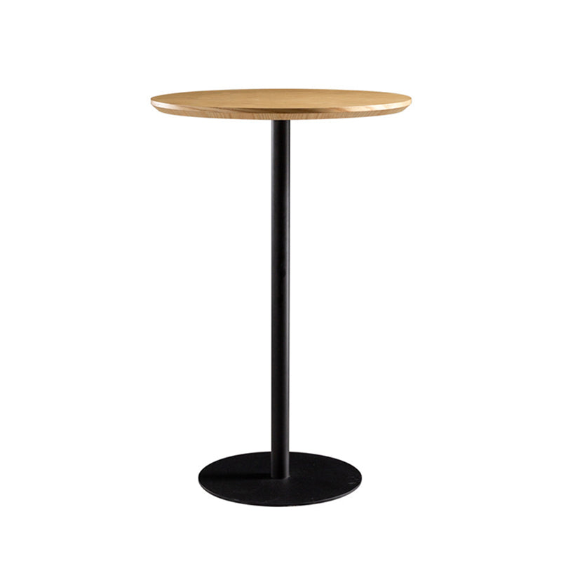 41.3"H Modern Pub Table Solid Wood Bar Height Round Bar Table Clearhalo 'Bar Furniture' 'Bar Tables' 'bar_tables' 'furn' 'furn_bar_tables' 'Furniture' 'Kitchen & Dining Furniture' 5903288