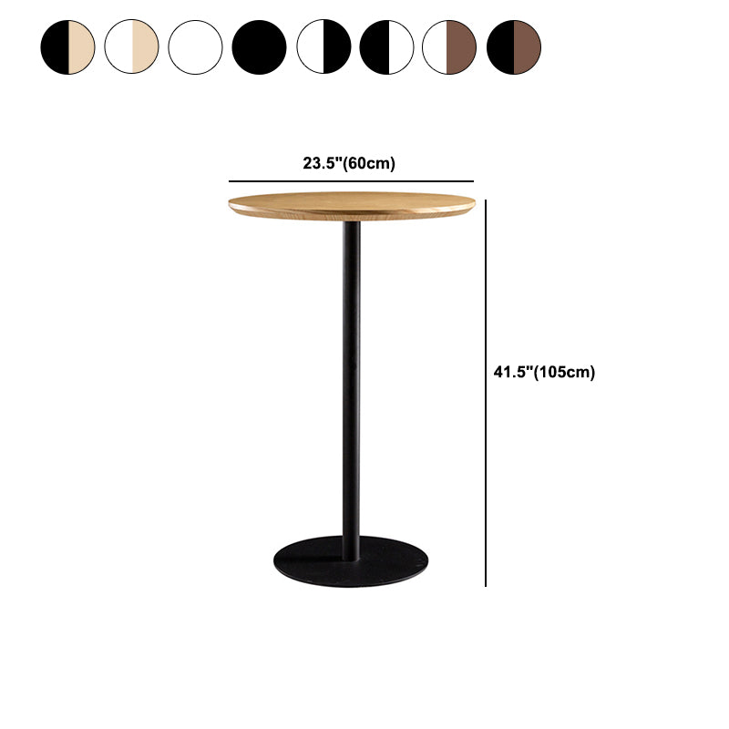 41.3"H Modern Pub Table Solid Wood Bar Height Round Bar Table Clearhalo 'Bar Furniture' 'Bar Tables' 'bar_tables' 'furn' 'furn_bar_tables' 'Furniture' 'Kitchen & Dining Furniture' 5903296