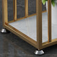 Mesa rectangular para pub, altura de barra, mesa de bar Glam con tapa de piedra