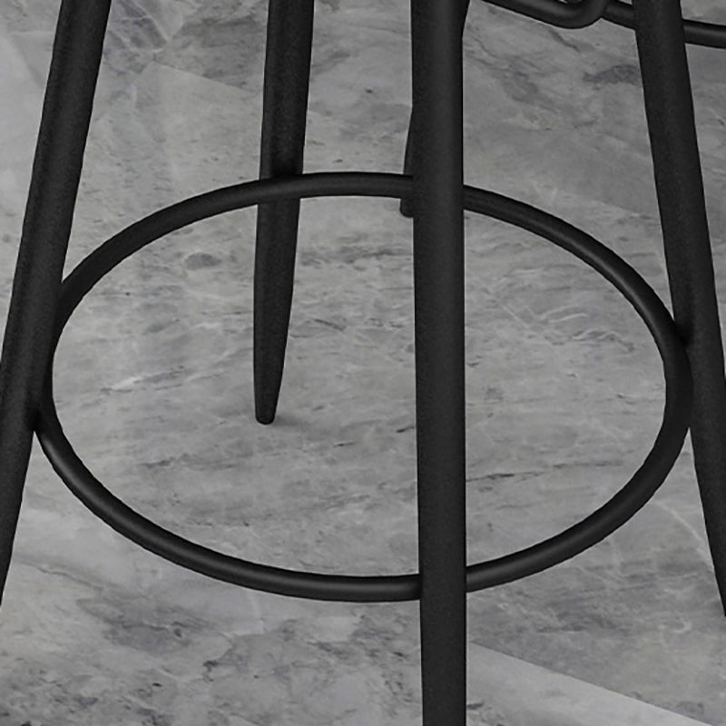 Round stoel gestoffeerde aanrechte ontlasting industriële armloze bar chai