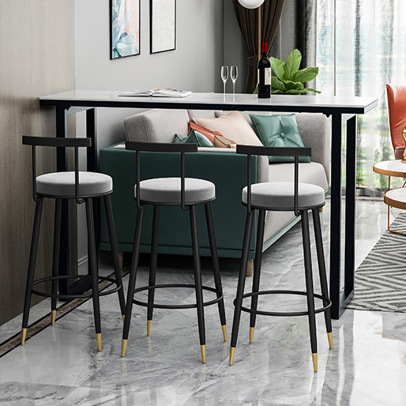 Round stoel gestoffeerde aanrechte ontlasting industriële armloze bar chai