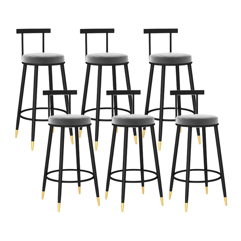 Round stoel gestoffeerde aanrechte ontlasting industriële armloze bar chai