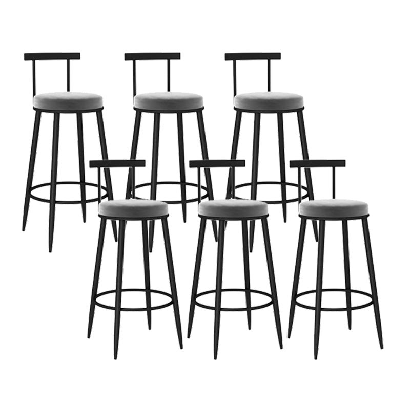 Round stoel gestoffeerde aanrechte ontlasting industriële armloze bar chai