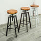 Armless Rotatable Bar Chair Modern Round Seat Bar Stool with Metal Footrest Clearhalo 'Bar Furniture' 'Bar Stools' 'bar_stools' 'furn' 'furn_bar_stools' 'Furniture' 'Kitchen & Dining Furniture' 5904130