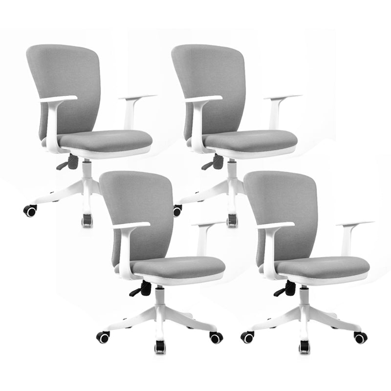 Sedia da conferenza imbottita con ruote per sedia da ufficio contemporanea da 24 "W