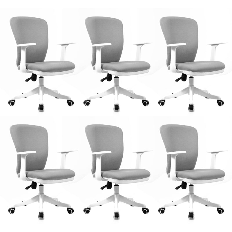 Sedia da conferenza imbottita con ruote per sedia da ufficio contemporanea da 24 "W