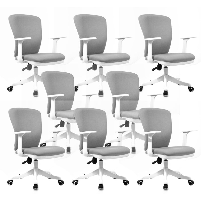 Sedia da conferenza imbottita con ruote per sedia da ufficio contemporanea da 24 "W
