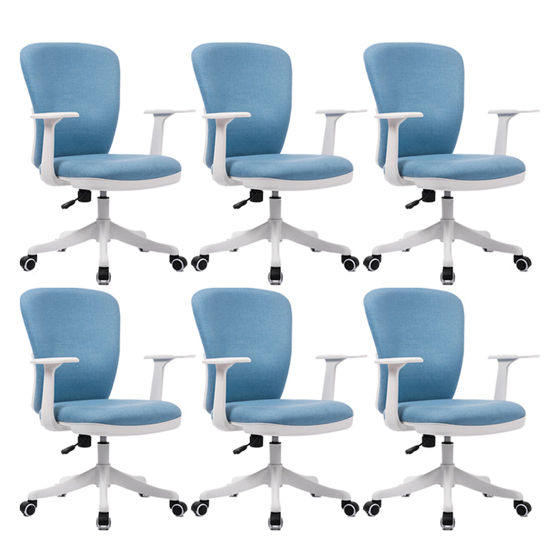 Sedia da conferenza imbottita con ruote per sedia da ufficio contemporanea da 24 "W