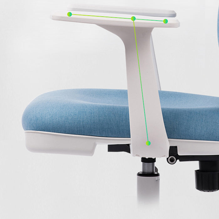 Sedia da conferenza imbottita con ruote per sedia da ufficio contemporanea da 24 "W