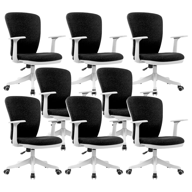 Sedia da conferenza imbottita con ruote per sedia da ufficio contemporanea da 24 "W