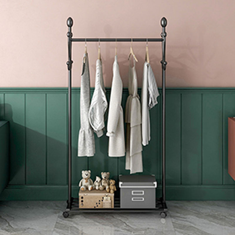 Glamellschichtbügel Metal 4 Haken frei stehende Kleiderregal mit Lagerregale