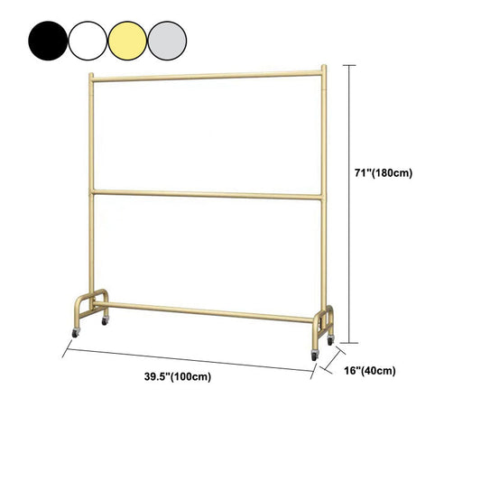 Diseño de la rueda de desplazamiento de metal de hall de entrada moderno sin percha de pelaje desgastado