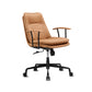 Contemporary Arm Chair Fixed Arms Adjustable Seat Height Leather Office Chair Clearhalo 'furn' 'furn_office_chair' 'Furniture' 'Office Chairs' 'Office Furniture' 'office_chair' 5904994