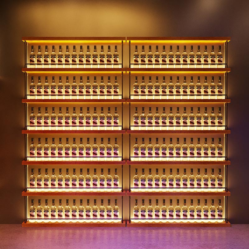 Pastel de vino de metal moderno con estante de soporte de vino de piso de estante para restaurantes