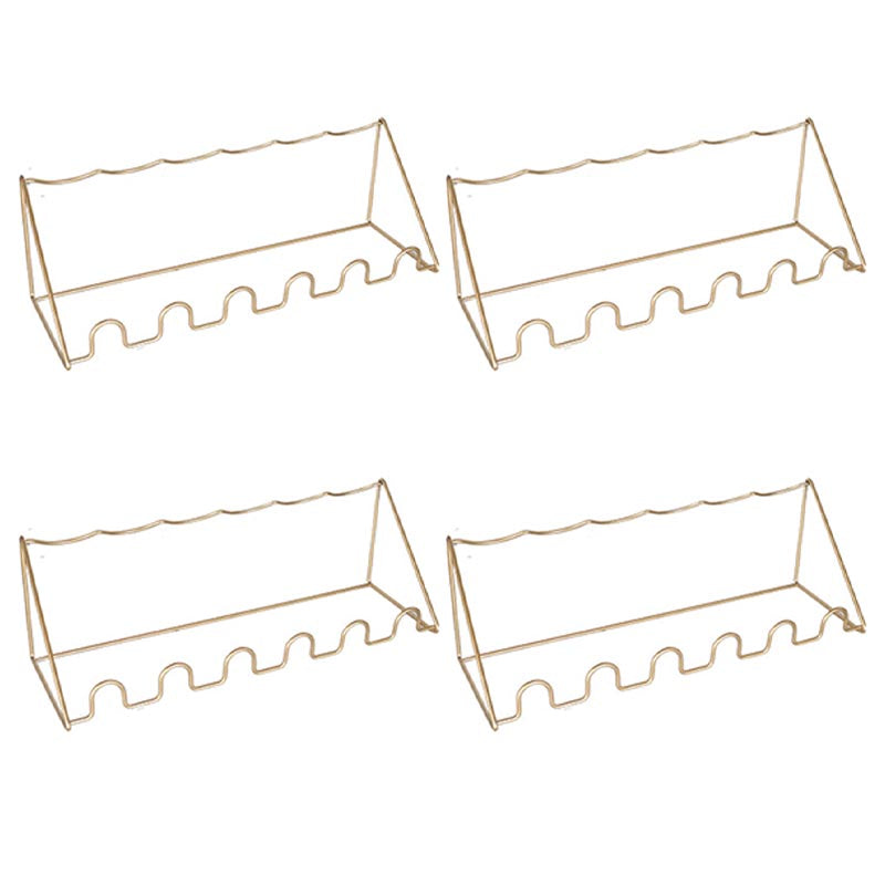 モダンなカウンタートップワインボトルラックメタルスタッカブルワインボトルホルダー