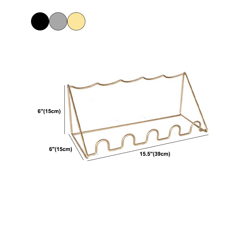 モダンなカウンタートップワインボトルラックメタルスタッカブルワインボトルホルダー