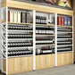 Industrial Floor Wine Rack Manufactured Wood Wine Jail with Shelf Clearhalo 'furn' 'furn_wine_racks' 'Furniture' 'Kitchen & Dining Furniture' 'Wine Racks' 'wine_racks' 5905104