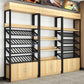 Industrial Floor Wine Rack Manufactured Wood Wine Jail with Shelf Clearhalo 'furn' 'furn_wine_racks' 'Furniture' 'Kitchen & Dining Furniture' 'Wine Racks' 'wine_racks' 5905108