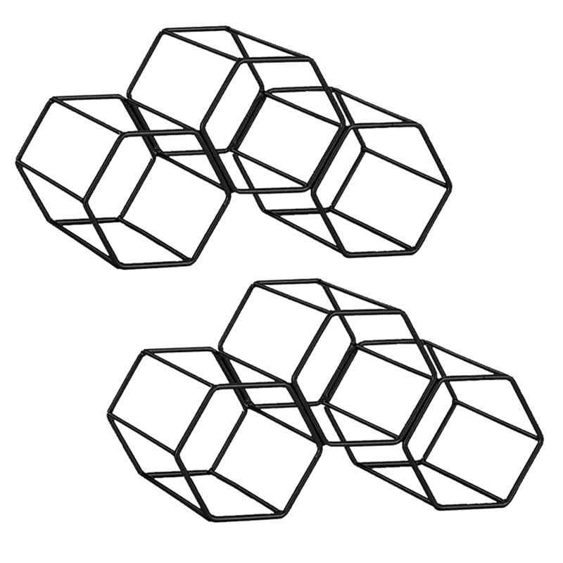 Soporte de botellas de botella de vino redondo de lujo Totador de botella de metal