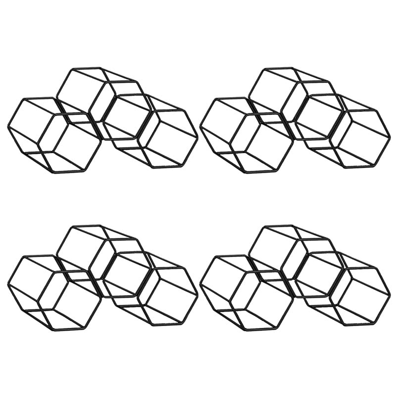 Soporte de botellas de botella de vino redondo de lujo Totador de botella de metal