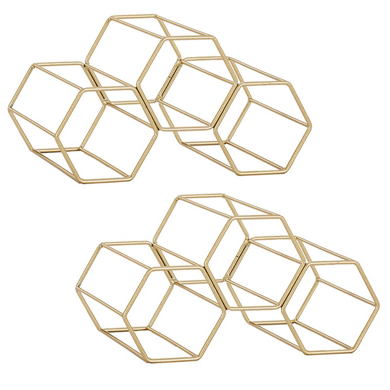 Soporte de botellas de botella de vino redondo de lujo Totador de botella de metal