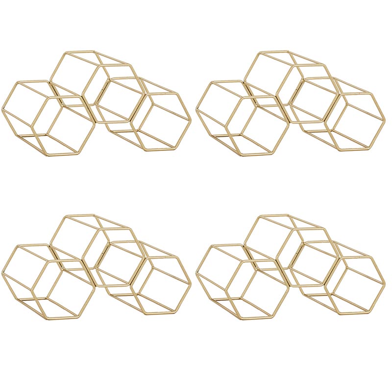 Soporte de botellas de botella de vino redondo de lujo Totador de botella de metal