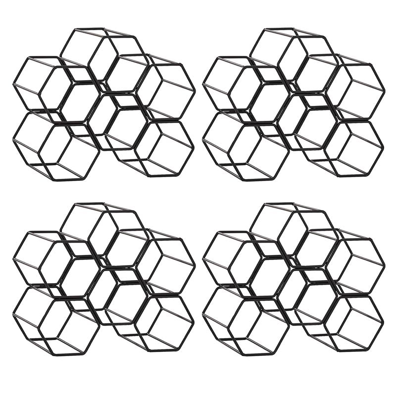 Soporte de botellas de botella de vino redondo de lujo Totador de botella de metal