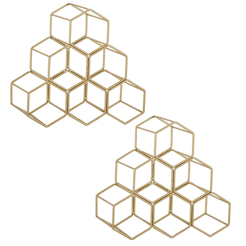 Soporte de botellas de botella de vino redondo de lujo Totador de botella de metal