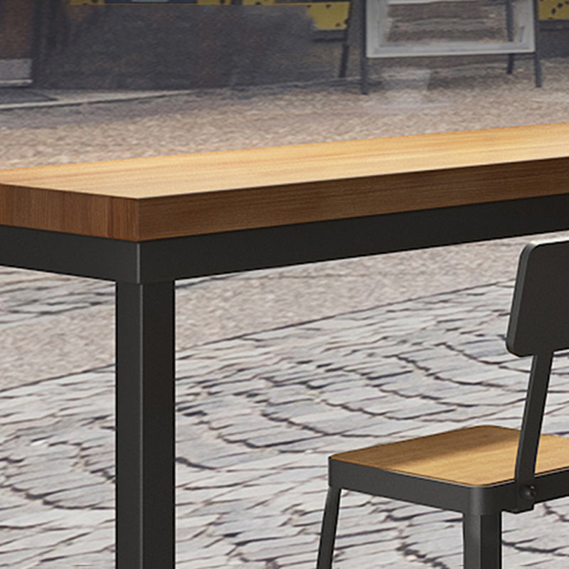 Industrial 1/4/5/9 Pieces Bar Table Set Rectangle Pine Wood Counter Table for Bar